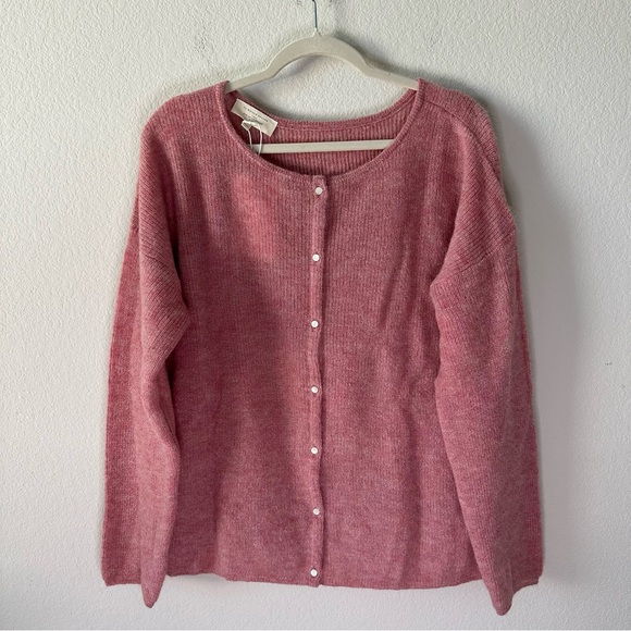 NWT SEZANE Gaspard Rosewood Pink Cardigan SZ XXXL - Picture 2 of 6